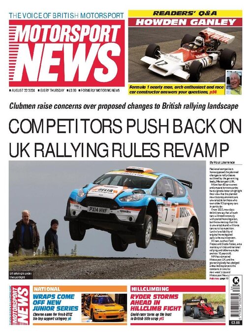 Title details for Motorsport News by Kelsey Publishing Ltd - Available